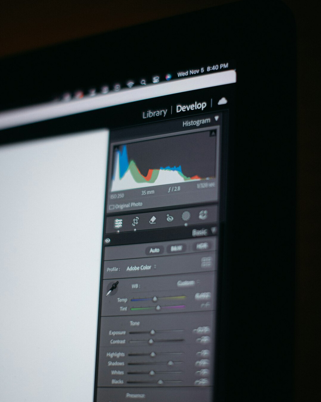 software dashboard interface